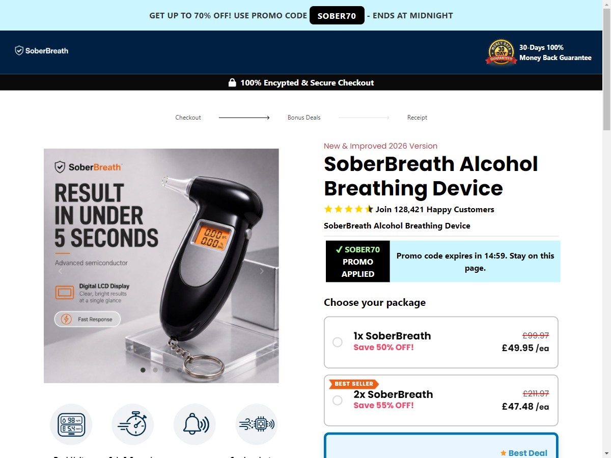 **NEW** SoberBreath ~ CTC £49.95 [UK]