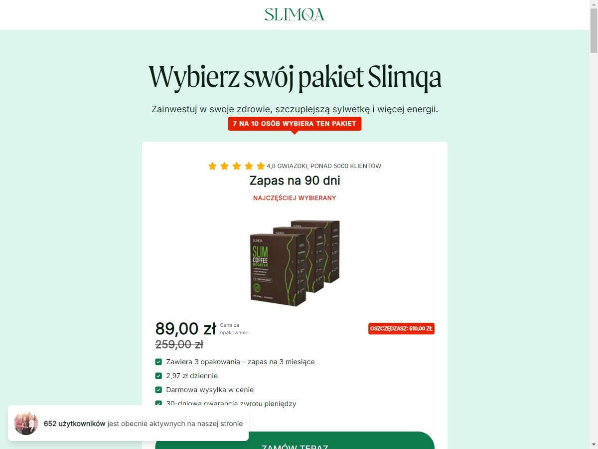 **NEW** Slimqa Slim Coffee Booster - Diet [PL]