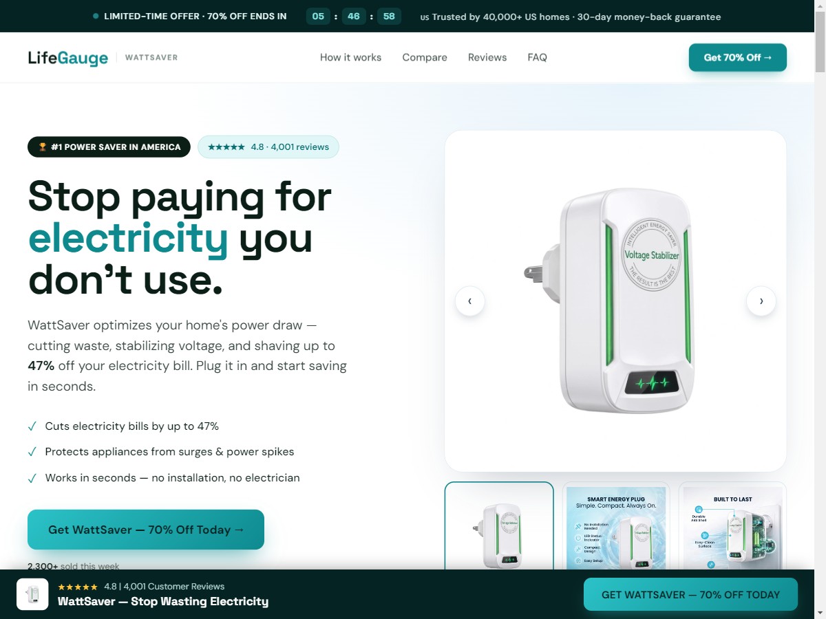 Image of **NEW** LG WattSaver