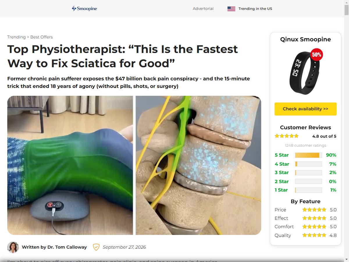 Image of **NEW** Smoopine - Sciatica Pain