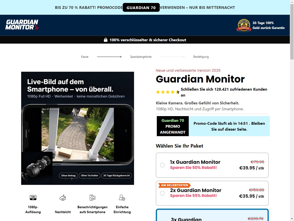 **NEW** Guardian Monitor - Mini Security Camera [DE, AT]
