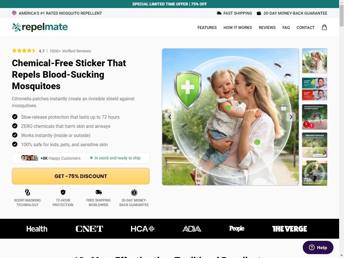 Image of **NEW** RepelMate - Mosquito Patches