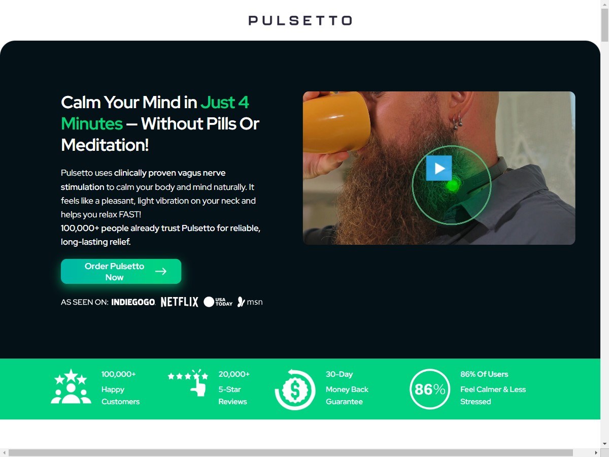 Image of **HOT** Pulsetto Fit - Calm You Mind ~ UPDATED