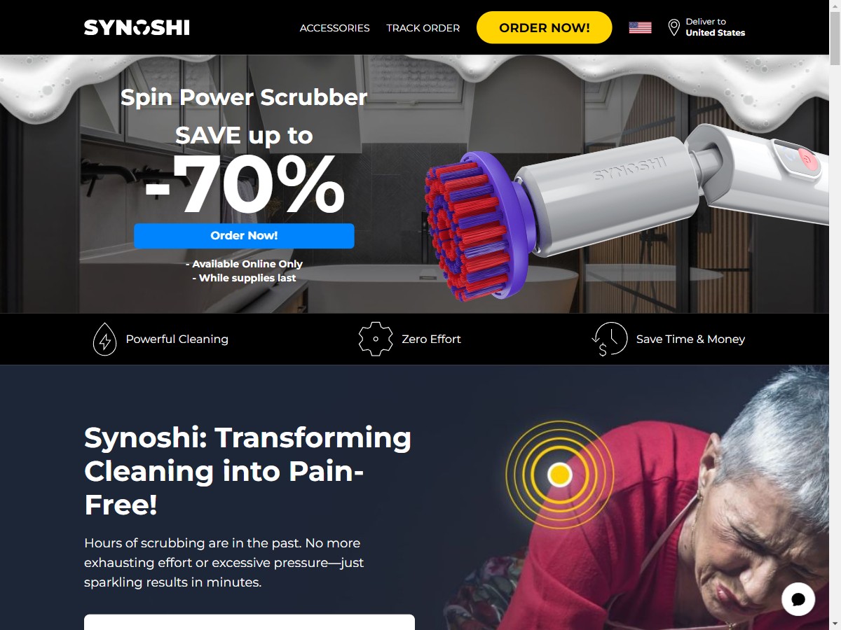 Synoshi - Spin Power Scrubber ~ UPDATED [US, DE, CA, AU, UK, FR, IL, +44 More]