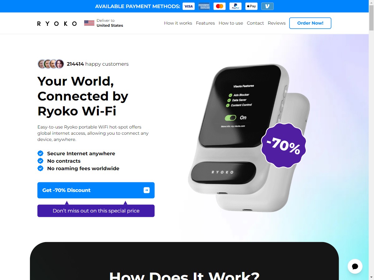 Ryoko PRO - WiFi Router ~ V1 - UPDATED [US, DE, CA, AU, UK, FR, IL, +44 More]