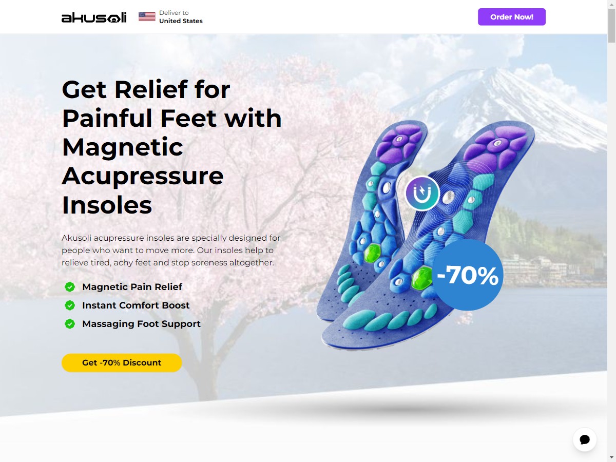 **HOT** Akusoli - Shoe Insoles ~ UPDATED [US, DE, CA, AU, UK, FR, IL, +44 More]