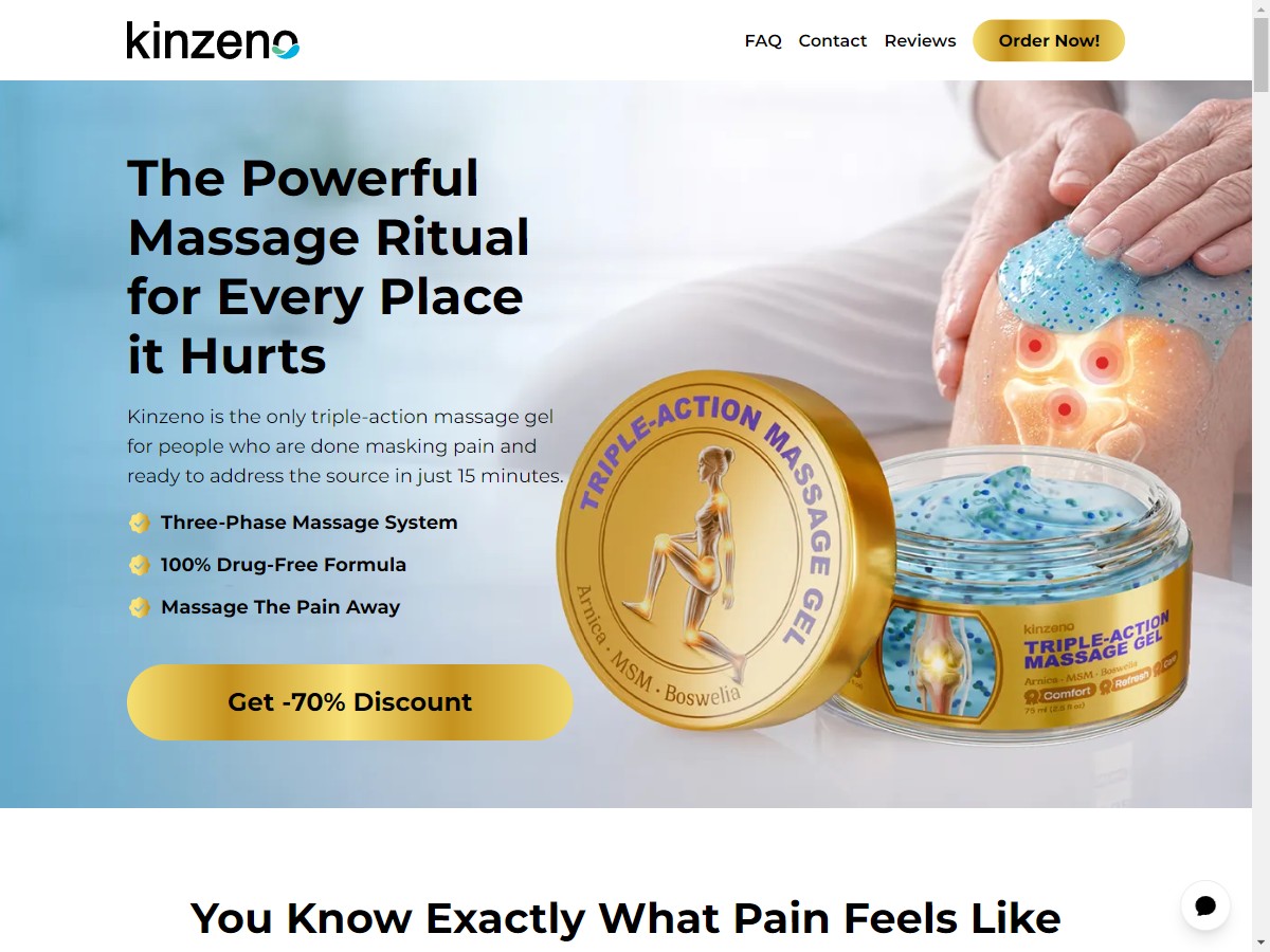 **HOT** Kinzeno - Massage Gel ~ UPDATED [US, DE, CA, AU, UK, FR, IL, +44 More]