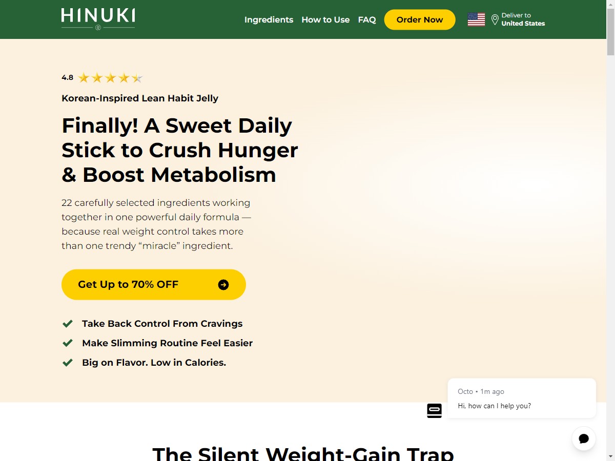 **NEW** Hinuki - Lean Habit Jelly Sticks ~ UPDATED [US, DE]