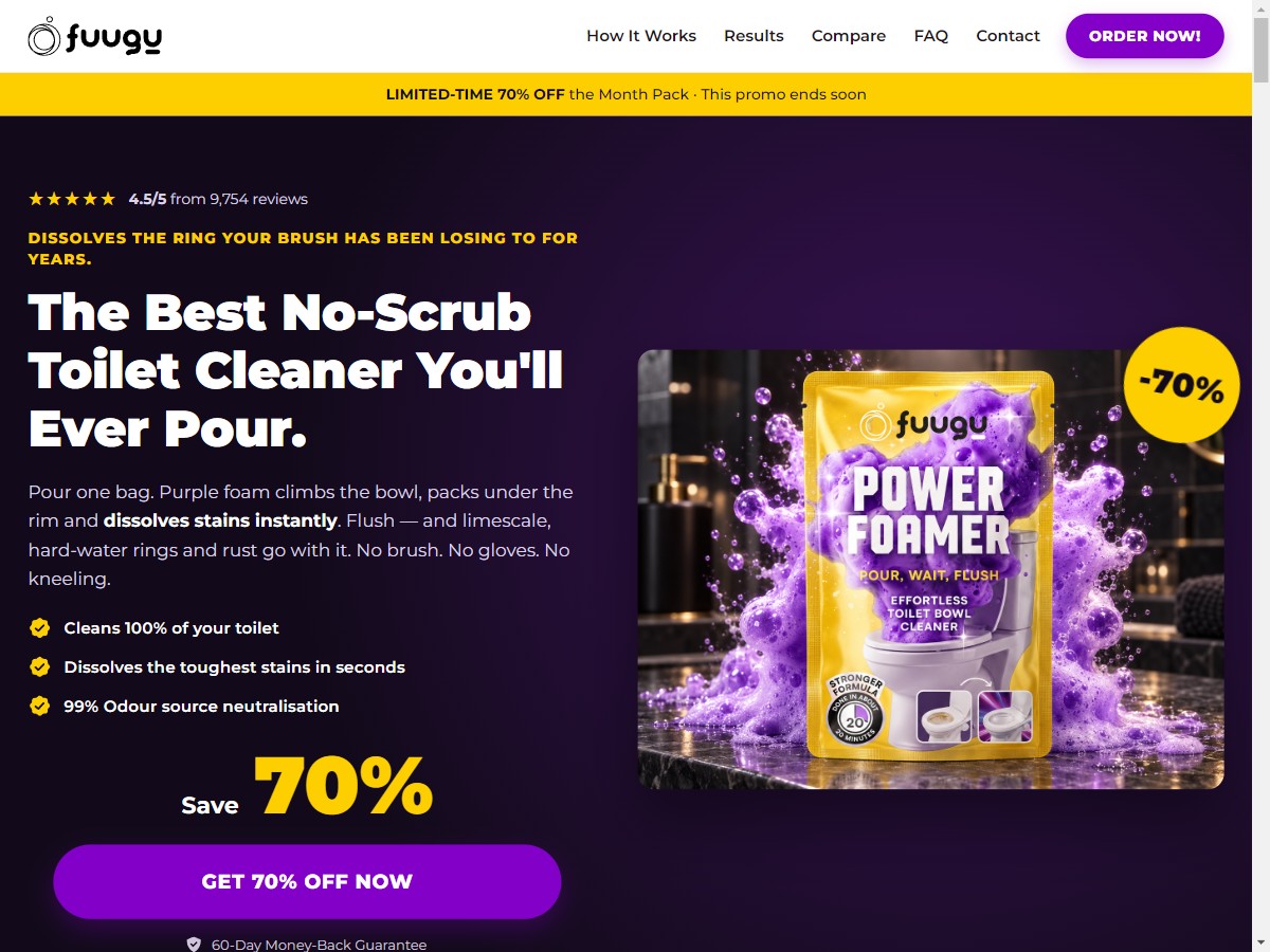 **NEW** Fuugu - Foaming Toilet Cleaner ~ UPDATED [US, DE, CA, AU, UK, FR, IL, +44 More]
