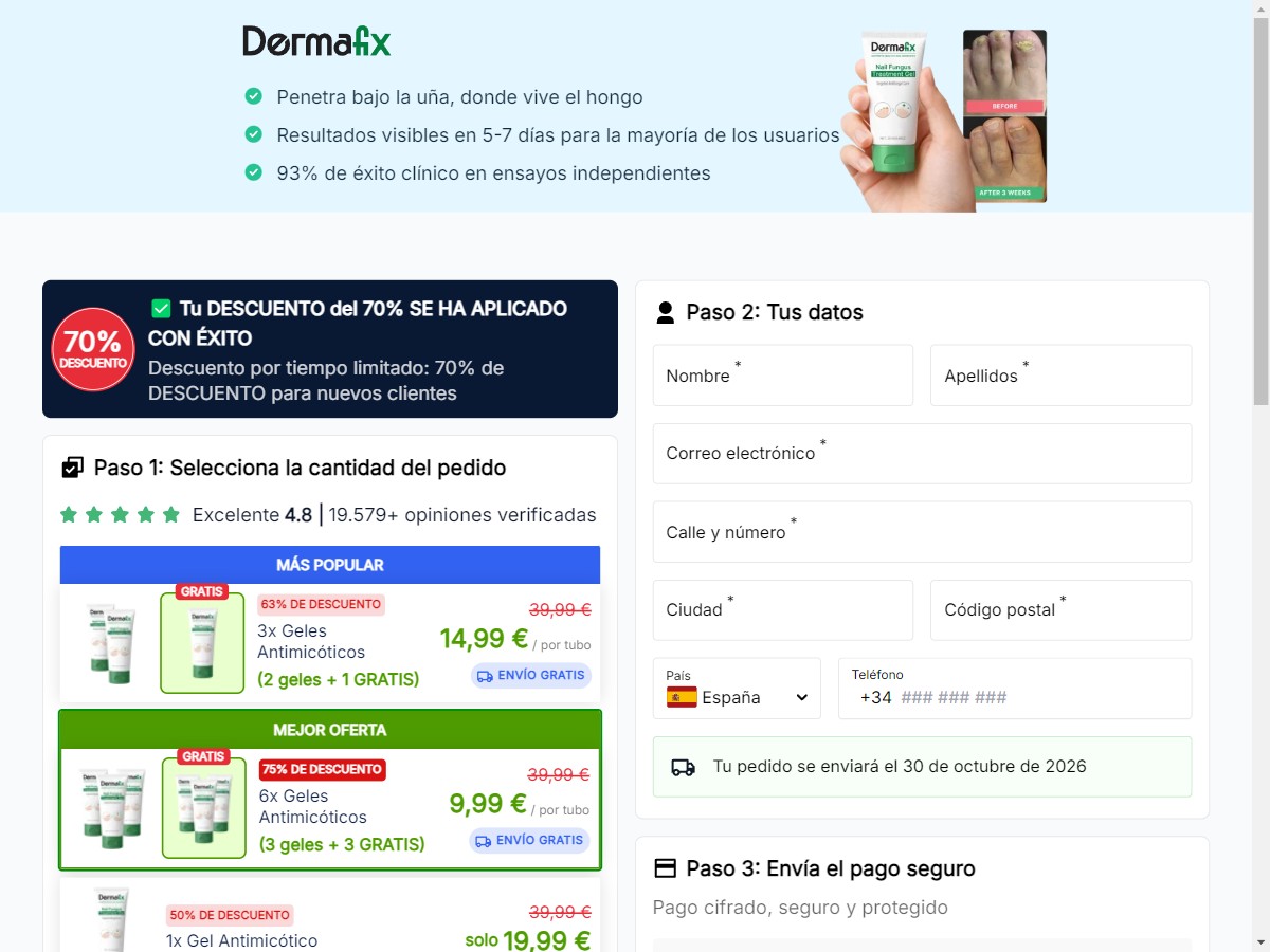 **NEW** Dermafix Fungus Treatment Gel [ES]