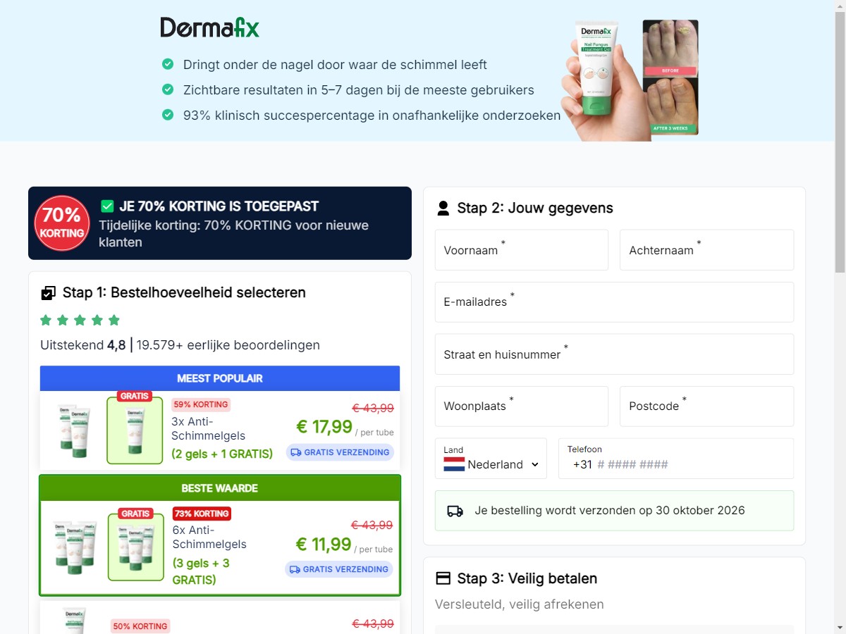 **NEW** Dermafix Fungus Treatment Gel [NL]