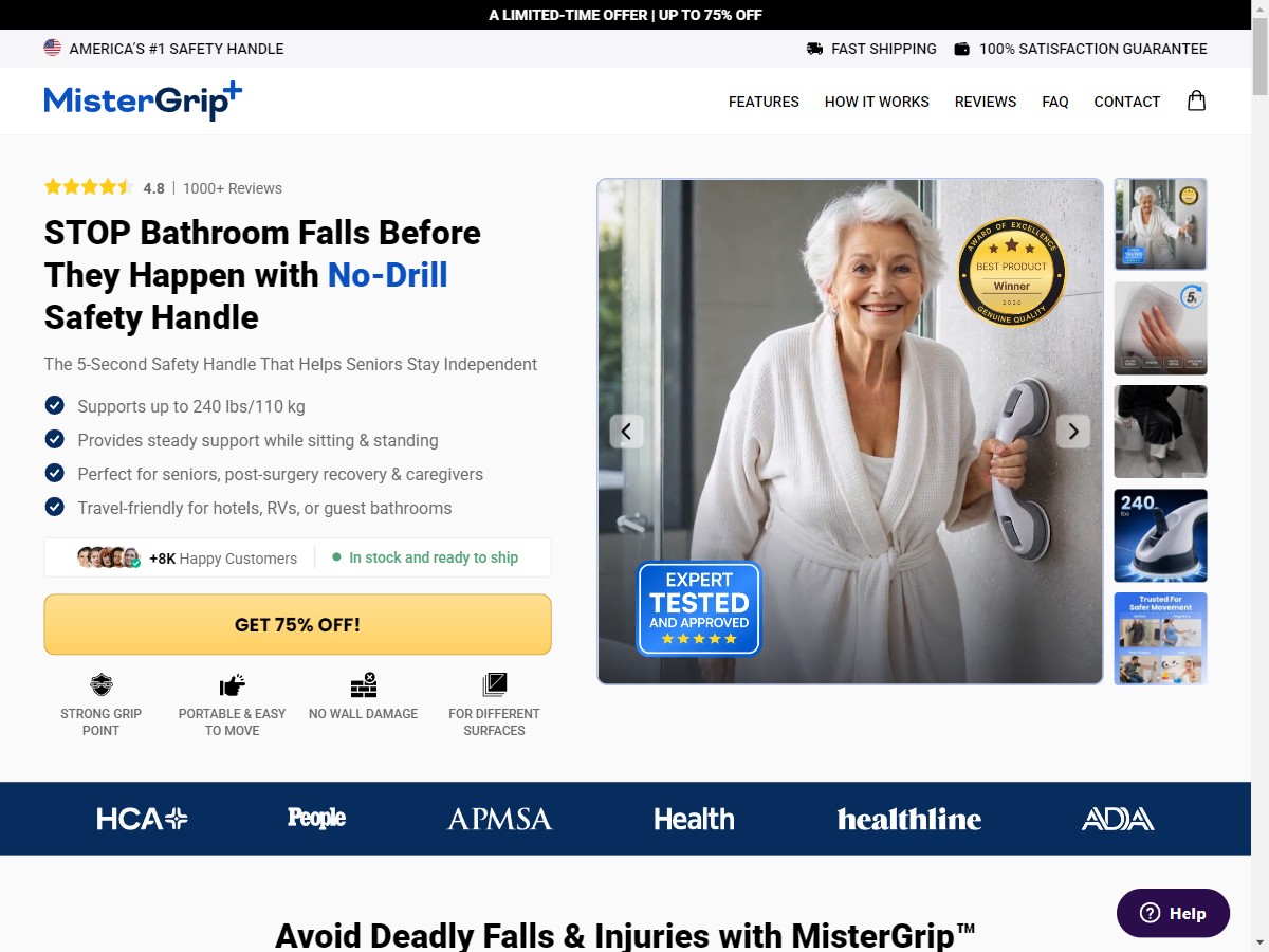 **NEW** MisterGrip - Safety Handle [US, DE, CA, AU, UK, FR, IL, +229 More]