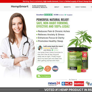 Smart Hemp Gummies - DTC [ZA] (Banner,Native,Social,Search,SEO,PPC,Brand Bidding,Shopping) - CPA 