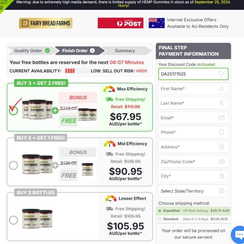 Fairy Farms Hemp Gummies - DTC [AU] (Banner,Native,Social,Search,SEO,PPC,Push,Brand Bidding,Shopping) - CPA
