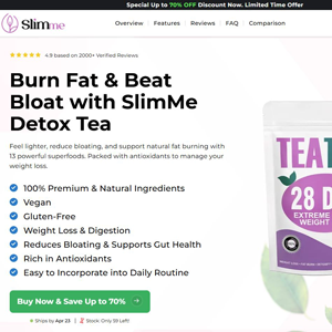 ! NEW OFFER - SlimMe Detox Tea - DTC [US] (Social,Banner,Native,Push,SEO,Search,Brand Bidding) - CPA