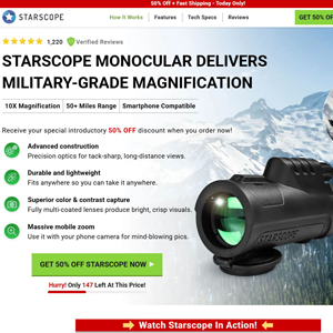 Starscope Monocular - DTC [US] (Social,Banner,Native,Push,SEO,Search,Brand Bidding) - CPA  