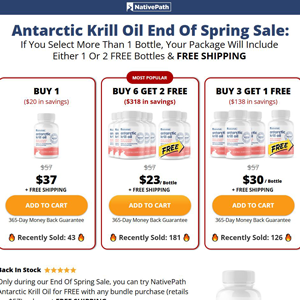 Krill Oil BOGO - DTC [US] (Social,Banner,Native,Push,SEO,Search) - CPA {No BrandBidding} 