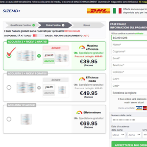 SizeMD+ ME Gummies - DTC [IT] (Banner,Native,Social,Search,SEO,PPC,Push,Brand Bidding,Shopping) - CPA