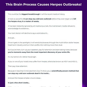 Herpesyl Herpes  Solution - VSL & TSL [INTL] (Banner,Native,Social,Search,SEO,Brand Bidding) - CPA