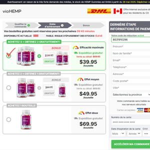 Via HEMP Gummies French - DTC [CA] (Banner,Native,Social,Search,SEO,PPC,Push,Brand Bidding,Shopping) - CPA