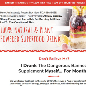 Energizing Superfood [US,CA] (Social,Banner,Native,Push,SEO,Search,Brand Bidding) - CPA 