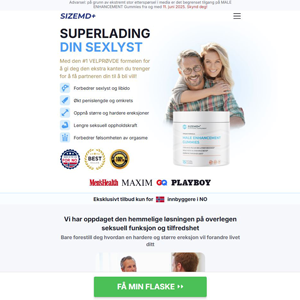 ! NEW OFFER - SizeMD+ ME Gummies - DTC [NO] (Banner,Native,Social,Search,SEO,PPC,Push,Brand Bidding,Shopping) - CPA