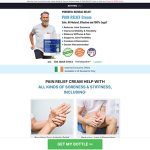 Arthro MD+ Cream - DTC [IE] (Banner,Native,Social,Search,SEO,PPC,Push,Brand Bidding,Shopping) - CPA