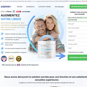 SizeMD+ ME Gummies - DTC [FR] (Banner,Native,Social,Search,SEO,PPC,Push,Brand Bidding,Shopping) - CPA 