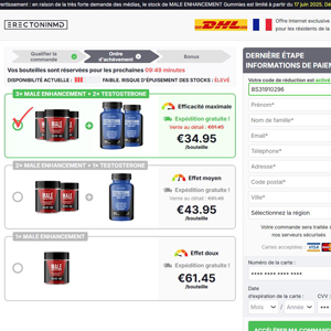 ErectoninMD Male Enhancement - DTC [FR] (Banner,Native,Social,Search,SEO,PPC,Push,Brand Bidding,Shopping) - CPA 