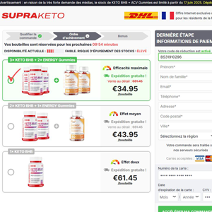 Supra KETO BHB + ACV Gummies - DTC [FR] (Banner,Native,Social,Search,SEO,PPC,Push,Brand Bidding,Shopping) - CPA