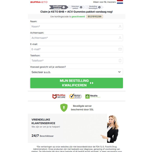 Supra KETO BHB + ACV Gummies High CTC - DTC [NL] (Banner,Native,Social,Search,SEO,PPC,Push,Brand Bidding,Shopping) - CPA 