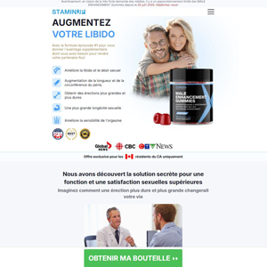 StaminUp Gummies French - DTC [CA] (Banner,Native,Social,Search,SEO,PPC,Push,Brand Bidding,Shopping) - CPA 