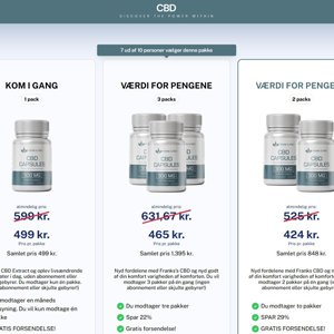 ! HOT OFFER - Frank & Frey CBD Capsules - DTC [DK] (Social,Banner,Native,Push,SEO,Search,Brand Bidding) - CPA