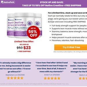 ! HOT OFFER - Native Creatine - TSL [US] (Social,Banner,Native,Push,SEO,Search) - CPA {No BrandBidding}