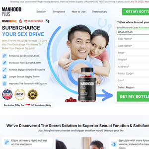MANHOOD PLUS Gummies [SG] (Banner,Native,Social,Search,SEO,PPC,Push,Brand Bidding,Shopping) - CPA
