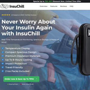 InsuChill Instant Insulin Reader- DTC [US] (Social,Banner,Native,Push,SEO,Search,Brand Bidding) - CPA
