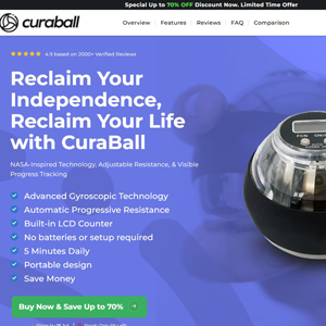 CuraBall - DTC [UK] (Social,Banner,Native,Push,SEO,Search,Brand Bidding) - CPA