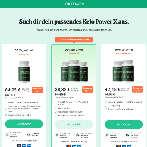 Keto PowerX - DTC [DE,AT] (Banner,Native,Social,Search,SEO,Brand Bidding) - CPA  