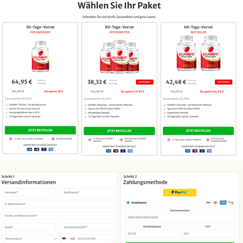 Gluvafit - DTC [DE] (Banner,Native,Social,Search,SEO,Brand Bidding) - CPA  