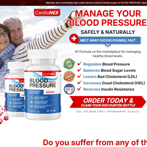 CardioNEX Blood Pressure - DTC [IE] (Banner,Native,Social,Search,SEO,PPC,Push,Brand Bidding,Shopping) - CPA