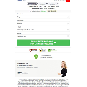 Arthro MD+ German - DTC (CH) (Banner,Native,Social,Search,SEO,PPC,Push,Brand Bidding,Shopping) - CPA