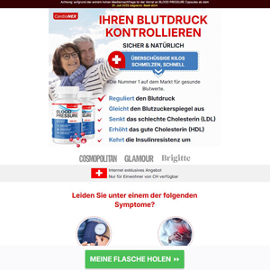 CardioNEX Blood Pressure German - DTC [CH] (Banner,Native,Social,Search,SEO,PPC,Push,Brand Bidding,Shopping) - CPA 