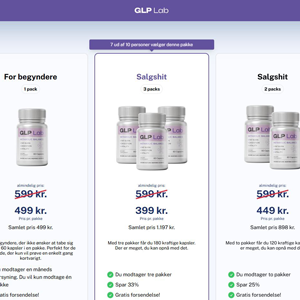 GLP Lab Diet - DTC [DK] (Social,Banner,Native,Push,SEO,Search,Brand Bidding) - CPA