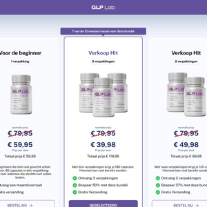 GLP Lab Diet - DTC [NL,BE] (Social,Banner,Native,Push,SEO,Search,Brand Bidding) - CPA