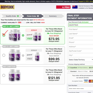 BodyCode KETO - DTC [AU] (Banner,Native,Social,Search,SEO,PPC,Push,Brand Bidding,Shopping) - CPA
