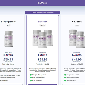 GLP Lab Diet - DTC [UK] (Social,Banner,Native,Push,SEO,Search,Brand Bidding) - CPA