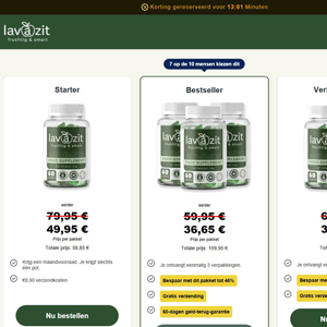 Lavazit Diet - DTC [NL] (Banner,Native,Social,Search,SEO,Brand Bidding) - CPA