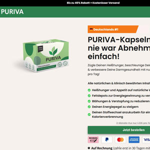 Puriva Diet - DTC [DE,AT,CH] (Social,Banner,Native,Push,SEO,Search,Brand Bidding) - CPA
