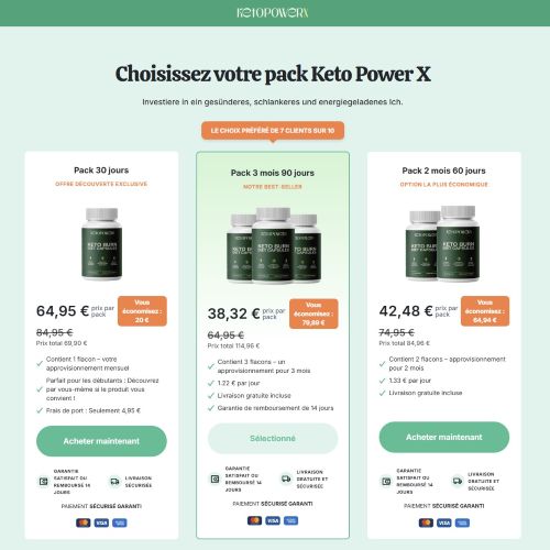 ! NEW OFFER - Keto PowerX - French [BE] (Banner,Native,Social,Search,SEO,Brand Bidding) - CPA 