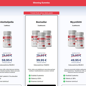 ! NEW OFFER - Slimming Gummies - DTC [FI] (Social,Banner,Native,Push,SEO,Search,Brand Bidding) - CPA